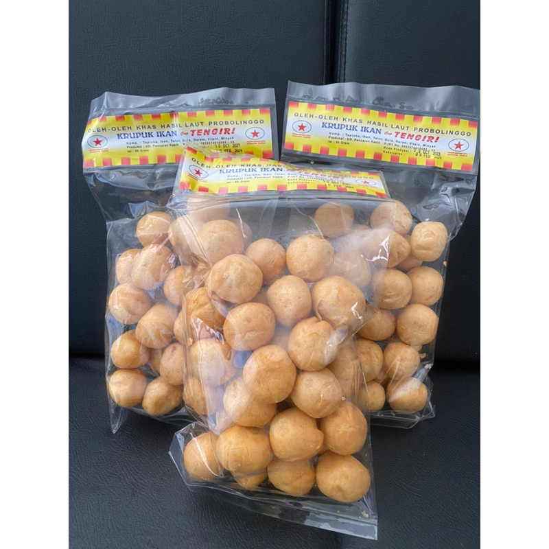 12.12 Kerupuk Ikan Tengiri asli Probolinggo krupuk ikan @90gram