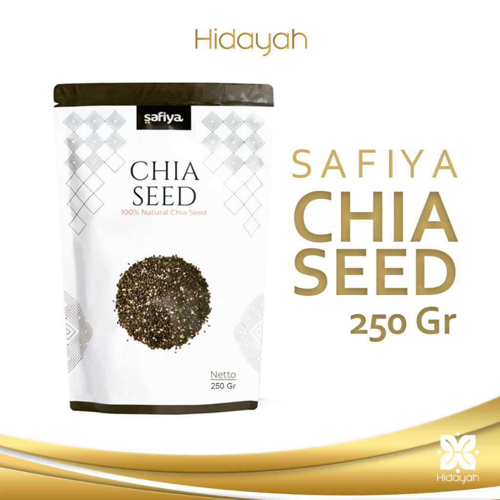 

Chia Seed Safiya 250 Gram | Biji Chiaseed Hitam Organik Mexico Premium Original