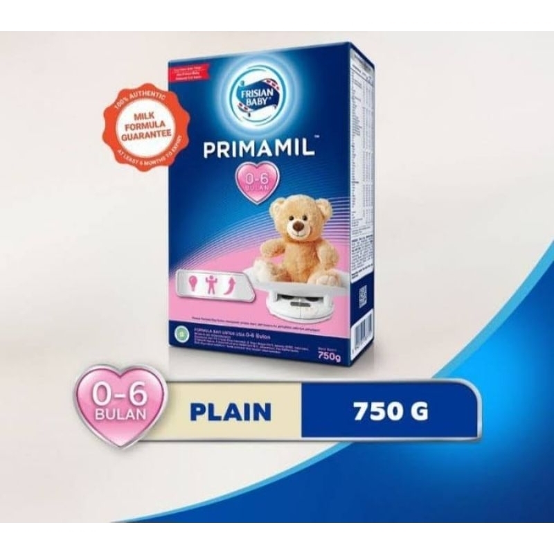 Frisian Baby Primamil 0-6 Bulan - Plain 750gr - Susu Formula Bayi 0-6 Bulan