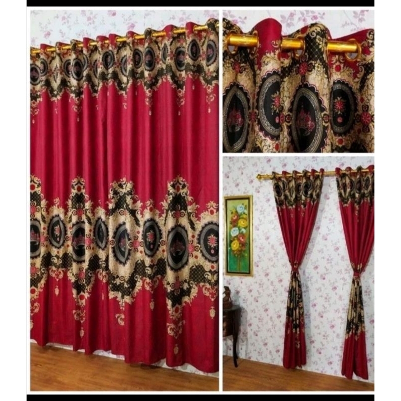 Gorden Jendela 12Ring Motif Tulip