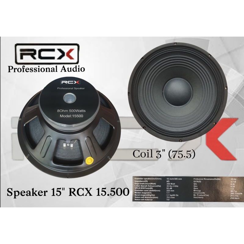 Speaker RCX 15500 Speaker RCX 15 inch ORIGINAL