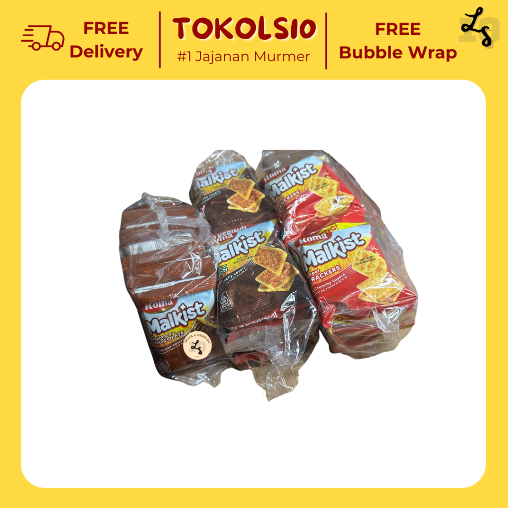 

Biskuit Roma Malkist Renceng Coklat/Abon/Crackers 27gr Isi 10 pcs