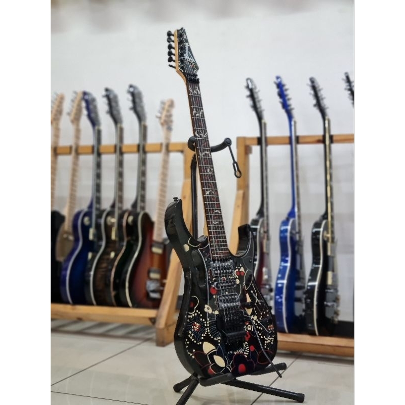 Gitar listrik Ibanez Jem Flower hitam updown (elektrik)