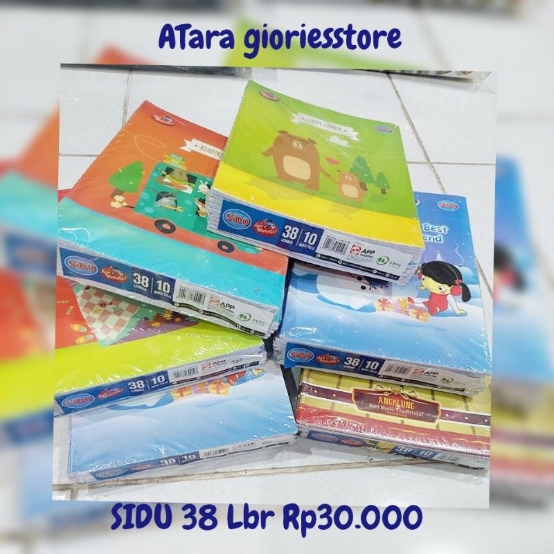 

SIDU Buku Tulis 38 Lembar 1 pack isi 10 buku
