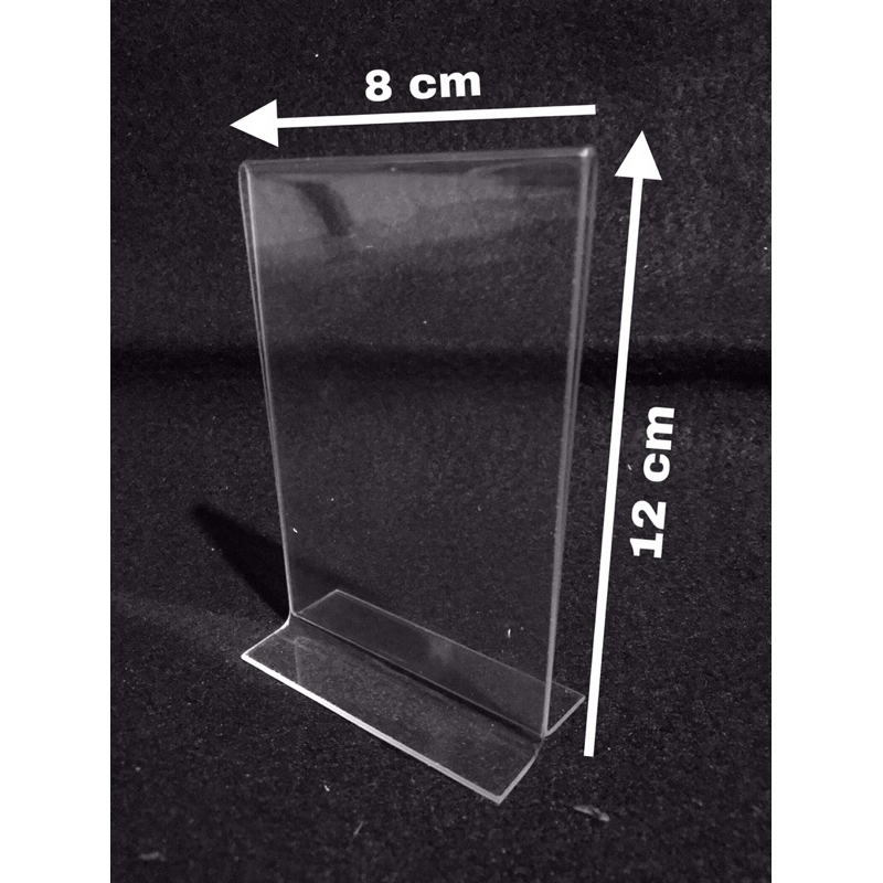 

nomor meja akrilik uk 12cm x 8cm potrait model T