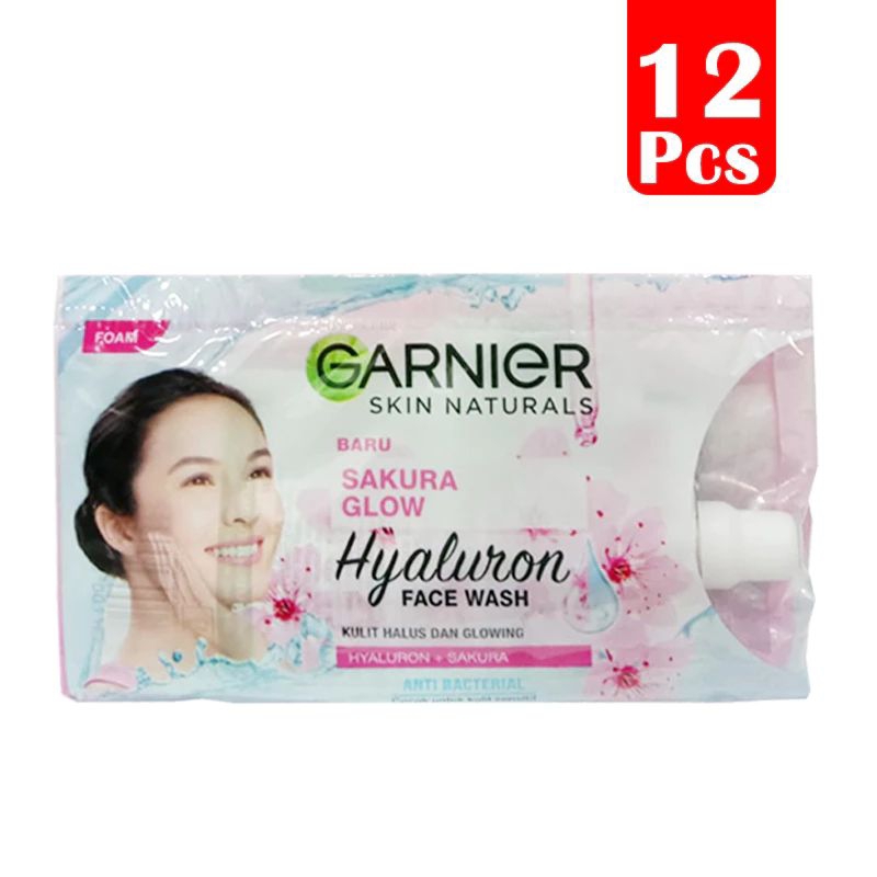 Garnier sachet facial foam 12 pcs /cuci muka