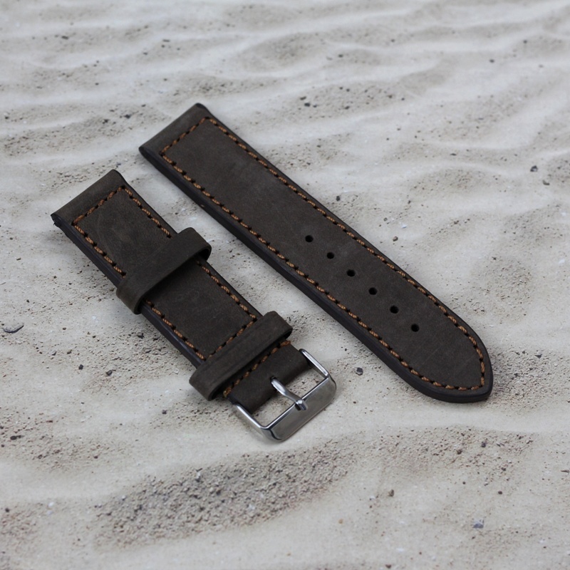 tali strap kulit sintetis jam tangan pria ukuran 22mm 24mm jam tangan pria