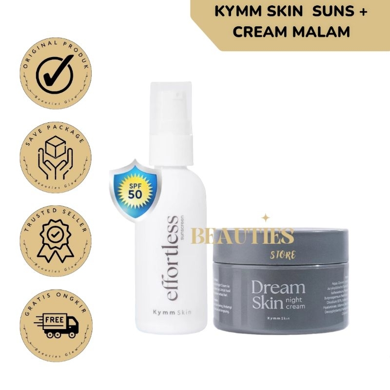 KYMM SKIN EFFORTLESS SUNSCREEN X NIGHT CREAM by KYMM SKIN