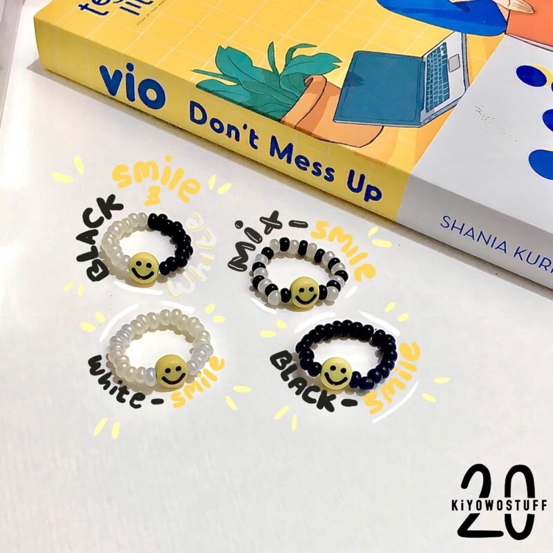 Beads ring,cincin manik-manik,cincin aesthetic, cincin korea,cincin handmade,ring bead aesthetic