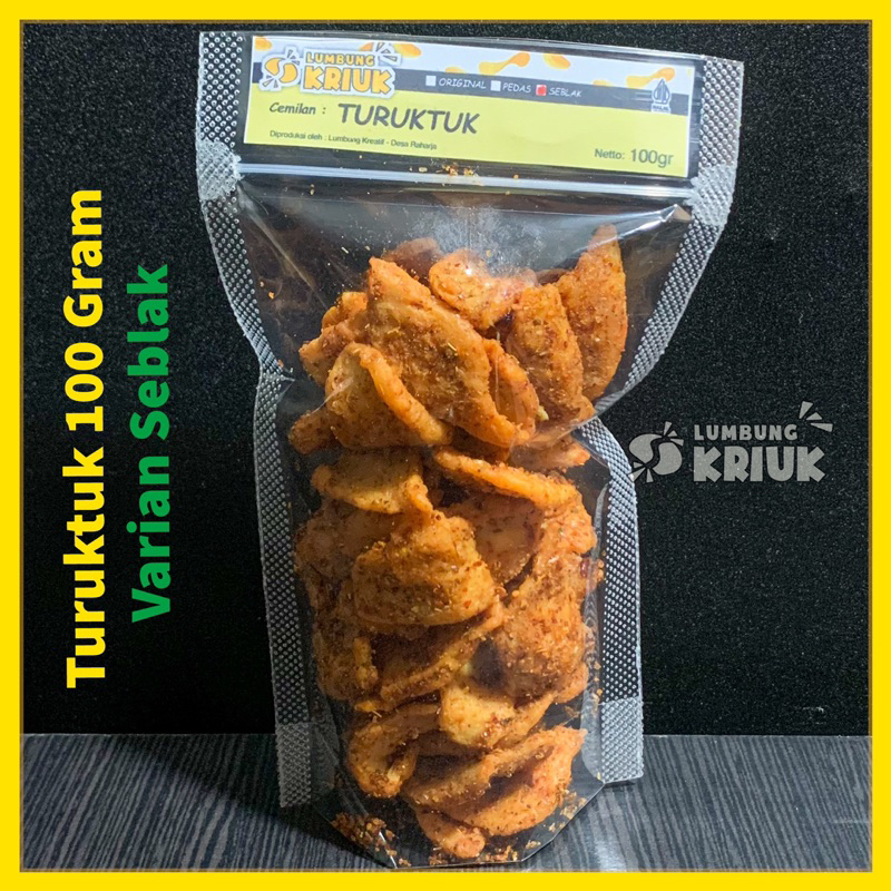 

Cemilan Turuktuk Seblak Daun Jeruk 100 Gram