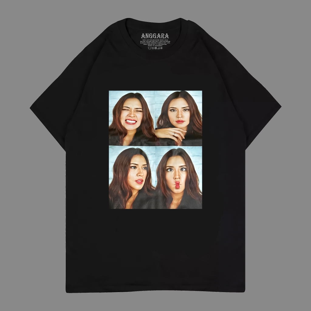 KAOS RAISA KOLASE / KAOS RAISA FOTO / KAOS DISTRO TERLARIS PRIA WANITA
