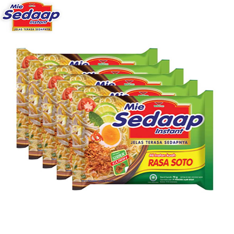 

➥☈✥ Mie Sedaap SOTO 75 gr x5