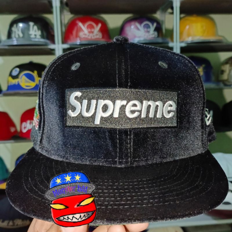 Topi New Era x Supreme "Black Corduroy", fitted 7¼