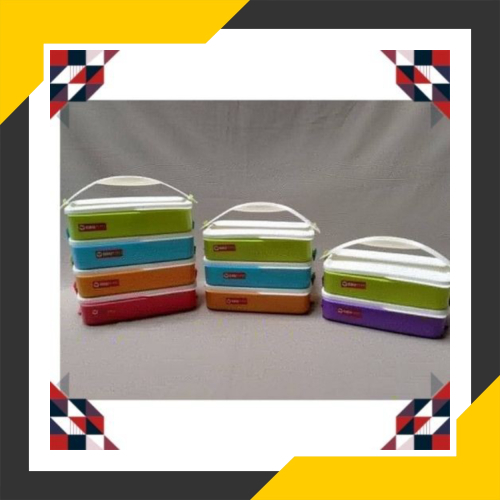 Dijual Rantang Piknik/Rantang Segi Susun/Rantang Fiesta GBU - susun 2 Berkualitas