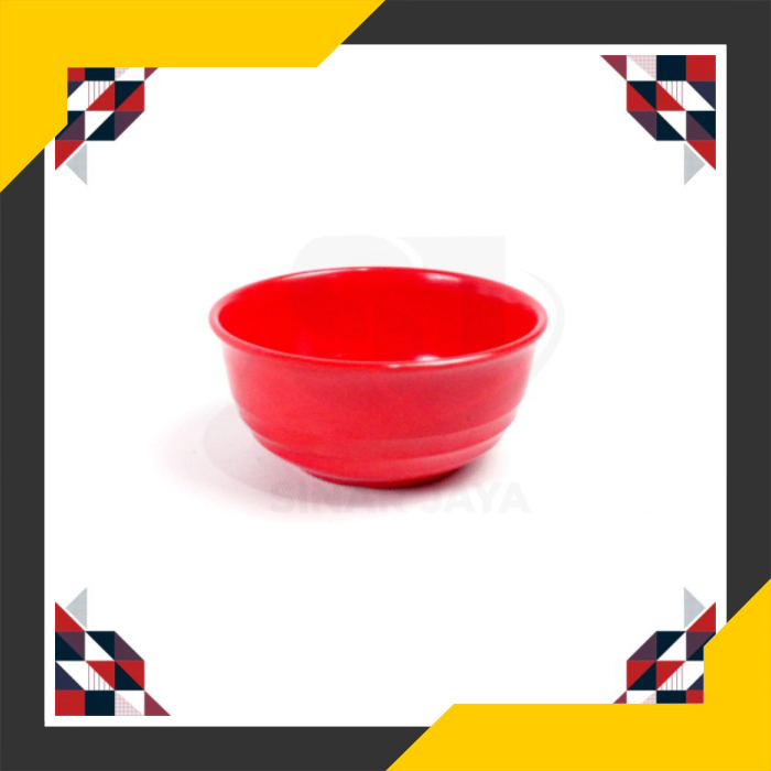 

Unik Mangkok Melamin MK1321/Mangkok Soup Merah/Mangkok Bubur Lucu Limited