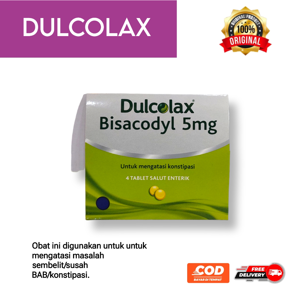 Dulcolax 4 Tablet  / Obat Susah BAB / Konstipasi / Sembelit