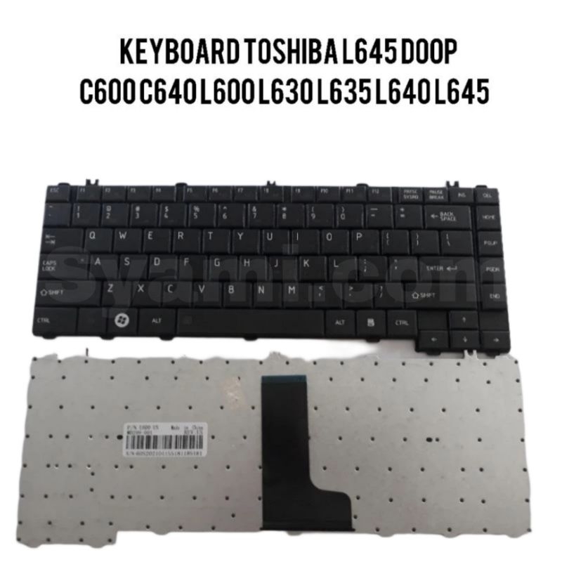 KEYBOARD LAPTOP Toshiba Satelite C600,Toshiba Satelite C640,Toshiba Satelite L600,Toshiba Satelite L