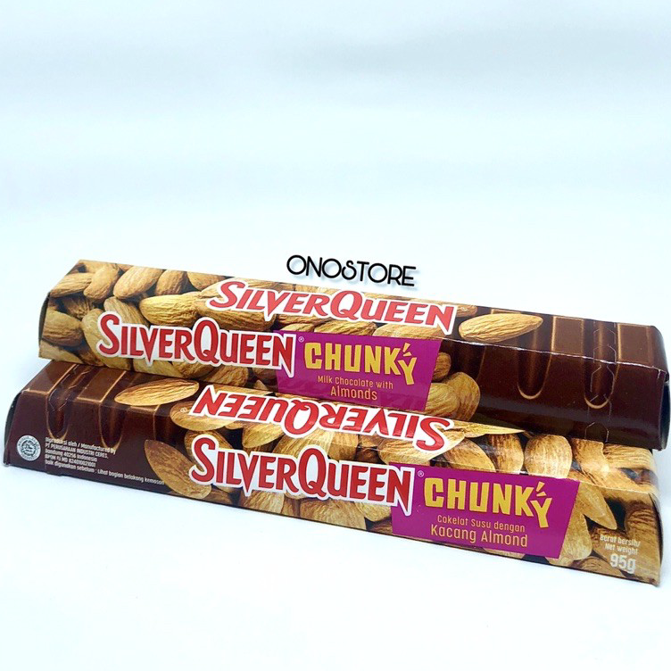 

Bayar Di Tempat Silverqueen Chunky Bar Almond 95 gram/95 gr/95