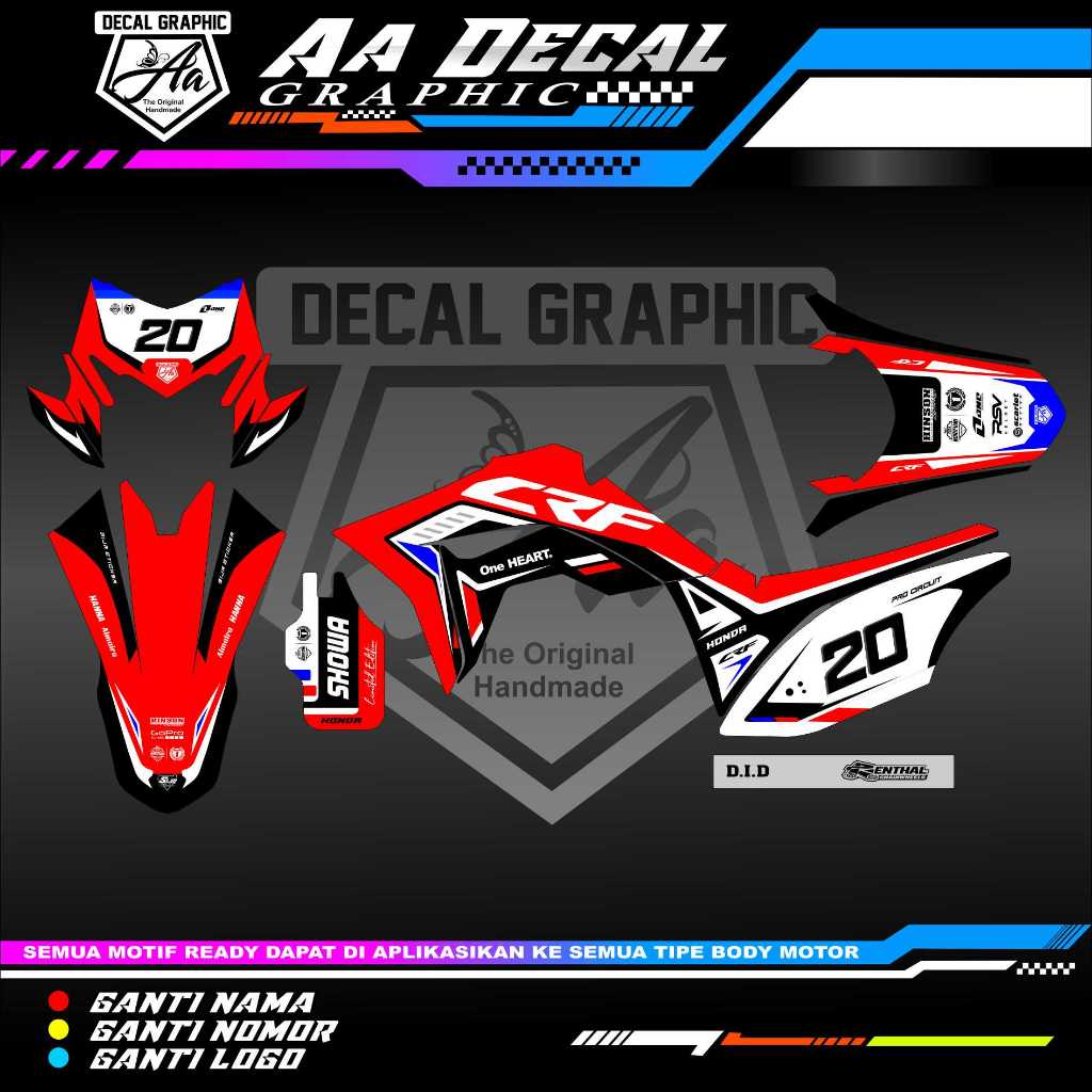 Decal CRF 150L stiker crf 150l decal supermoto