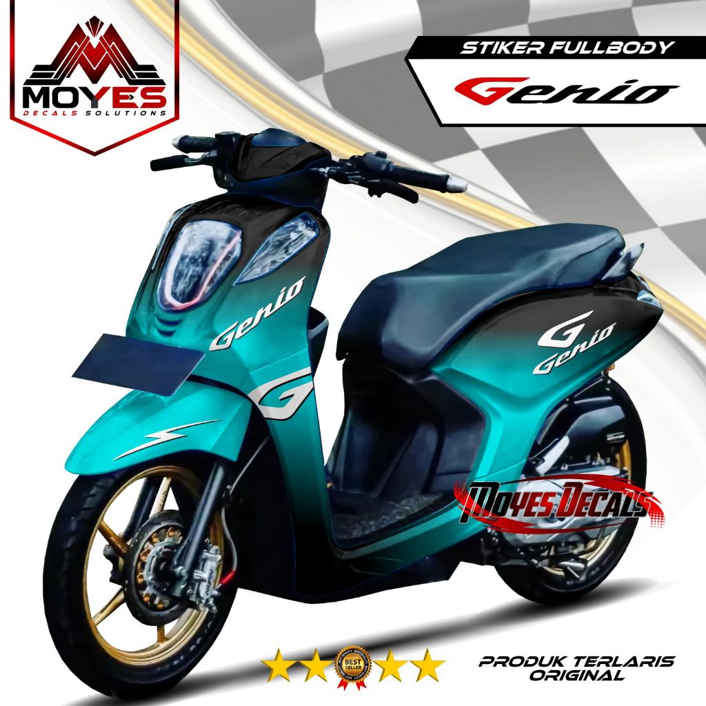 (PROMO SPECIAL) Decal Genio Full Body - Stiker Genio Full Body - Dekal Genio Full Body - Striping Ge