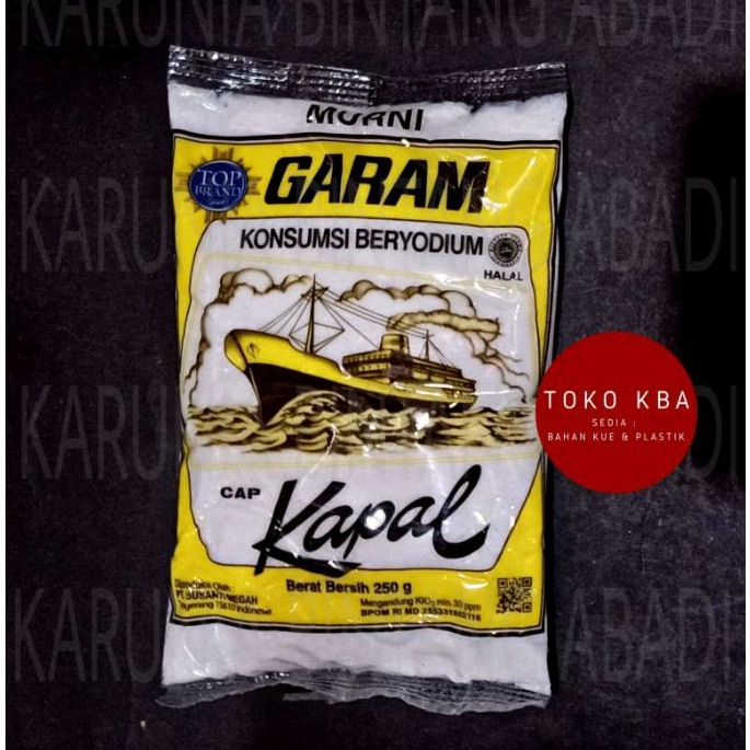 

Murni Garam Konsumsi Beryodium Cap Kapal 250 Gram