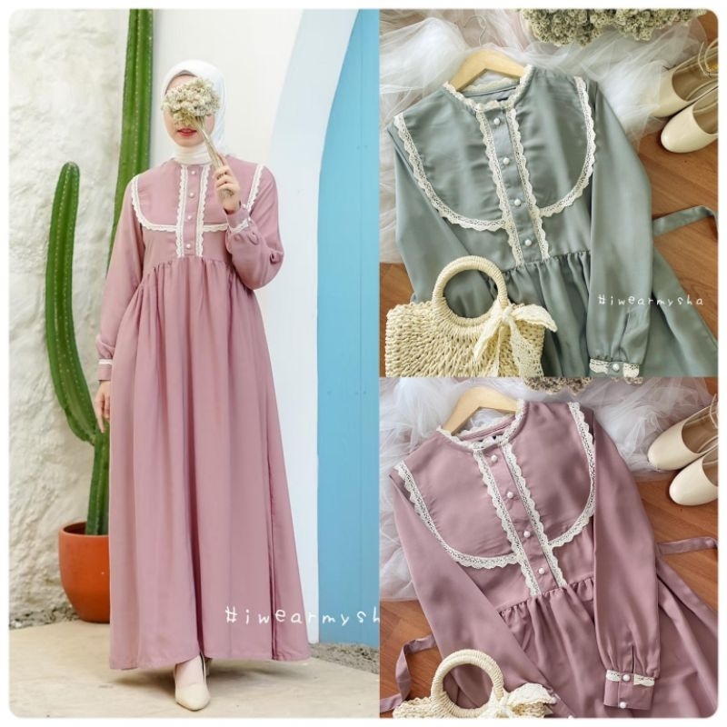 Iwearmysha - Gamis Polos - Vintage Dress Size S LAURY DRESS