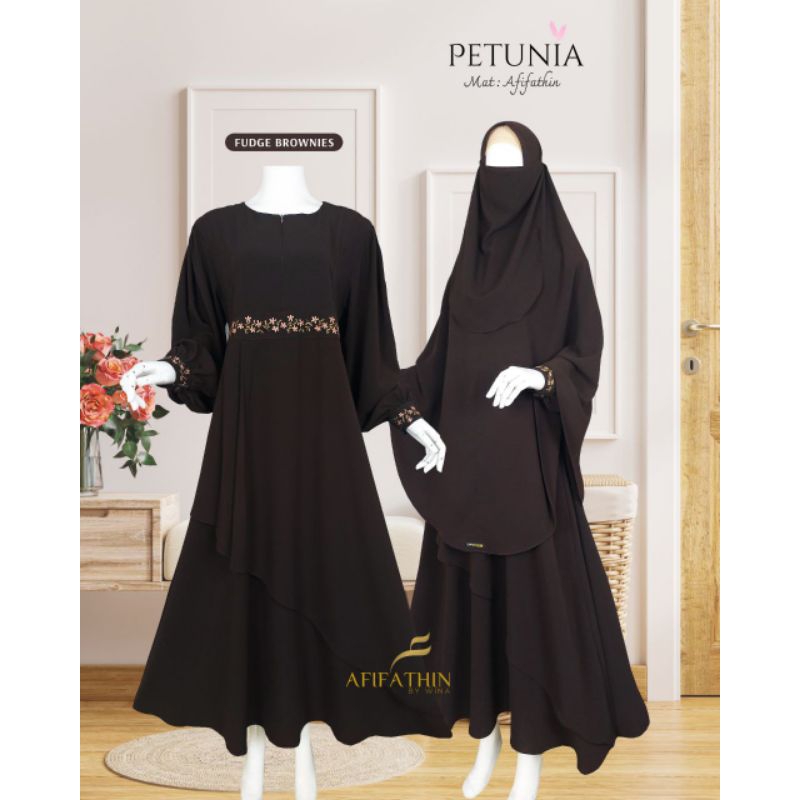 Gamis Set Khimar Petunia Mom by Afifathin