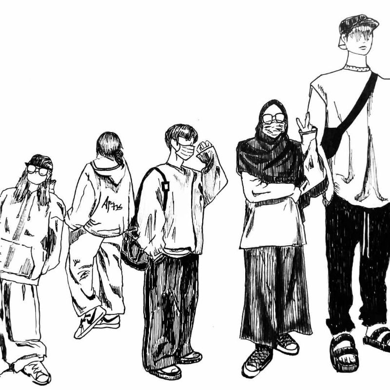 JASA SKETSA WAJAH SIMPLE digital-A5