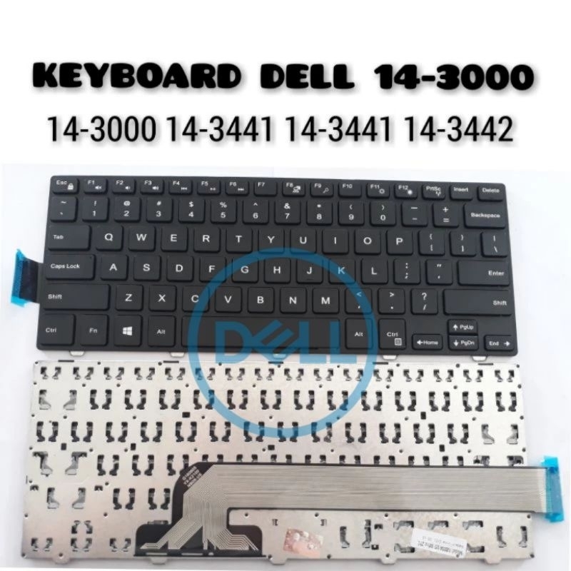 KEYBOARD LAPTOP DELL INSPIRON 14-3000 VOSTRO 14-3459 3468 3478 5459 5468