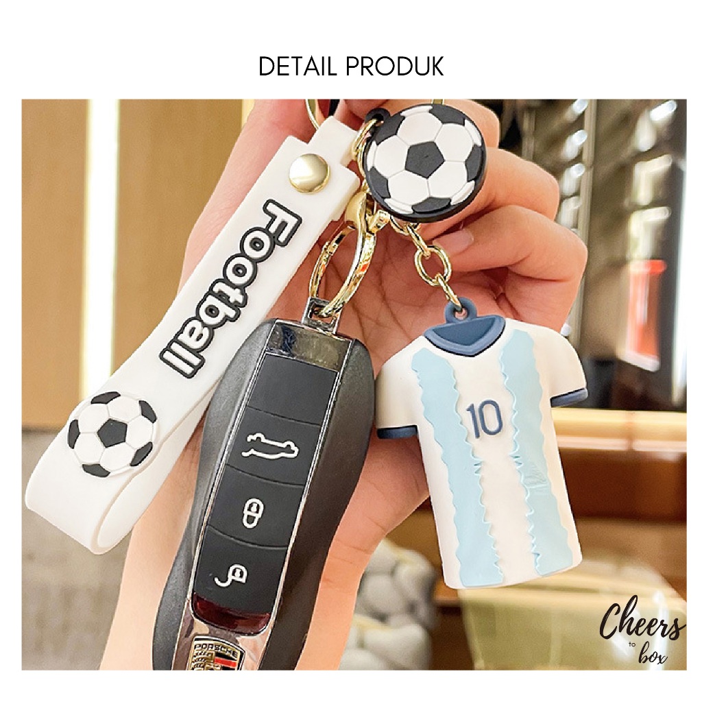 Keychain Football Costum / Gantungan Kunci Kostum Sepak Bola / Ganci Baju Sepak Bola