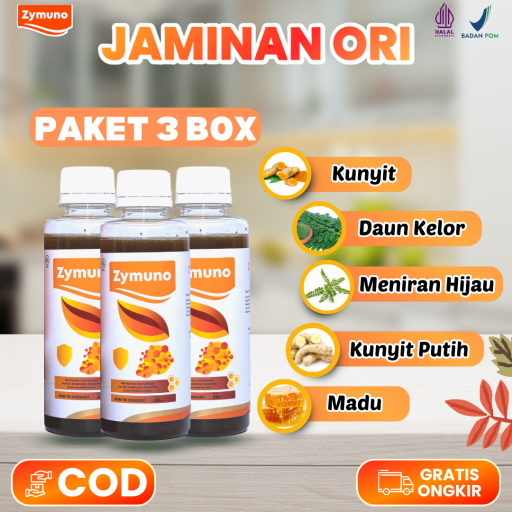 

[BIG SALE 3 BOTOL] | Zymuno | Madu Herbal Alami Yang Ampuh Mengatasi Masalah Kaker Tumor Benjolan Pada Tubuh dan Demam Flu Batuk