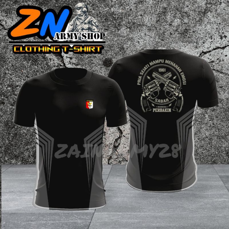 Kaos terbaru PERBAKIN bahan milano / Kaos Indonesia PERBAKIN / Baju pria logo senjata PERBAKIN bisa 