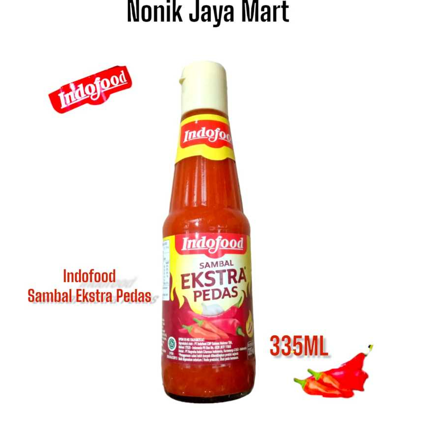 

indofood sambal ekstra pedas kemasn 335gr