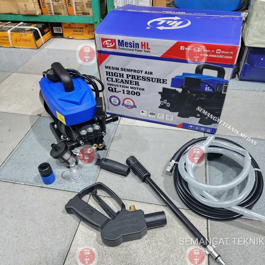 QL-1200 MESIN STEAM CUCI MOBIL MOTOR JET CLEANER AC H&L QL - 1200