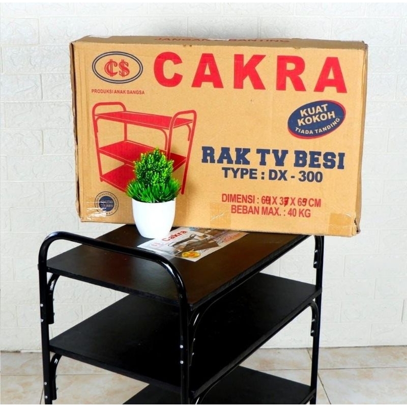RAK TV BESI / MEJA TV BESI / RAK SERBAGUNA DX 300 - CAKRA