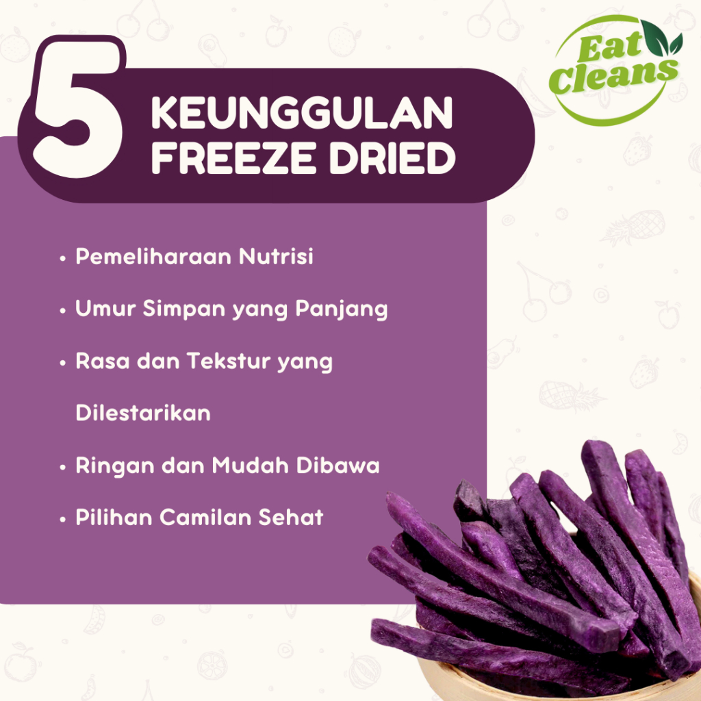 

Ay00! Keripik Ubi Ungu - Dried Purple Sweet Potato - Cemilan Sehat Kripik Ubi Ungu Renyah - Cemilan