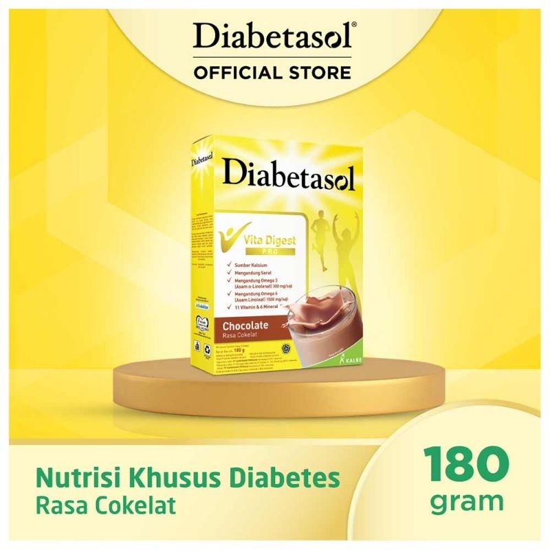 

Diabetasol Susu Formula Diabetes Vita Digest Coklat 170G