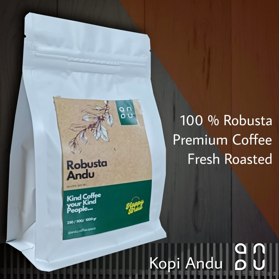 

Coffee Robusta Fresh Roast Kemasan 500 gram Kopi Andu