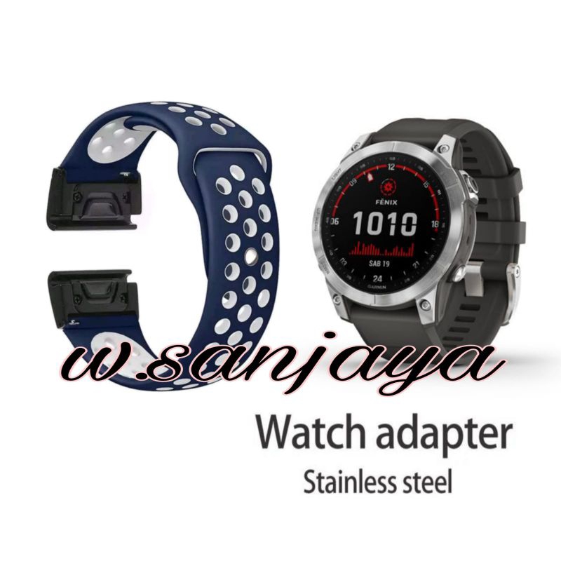 STRAP GARMIN FENIX 6 7X 8 E 47MM 51MM FORERUNNER 970 PRO TALI JAM NIKE VOLT BAND SERIES KONEKTOR ACC