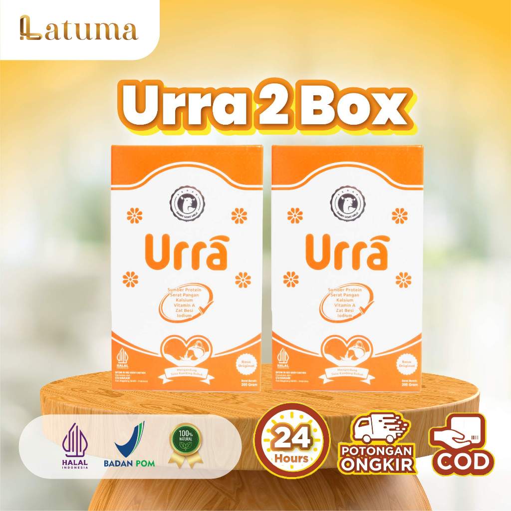 

URRA Susu Kambing Saneen Untuk Penambah Berat Badan & Tinggi Badan Anak - 2 Box