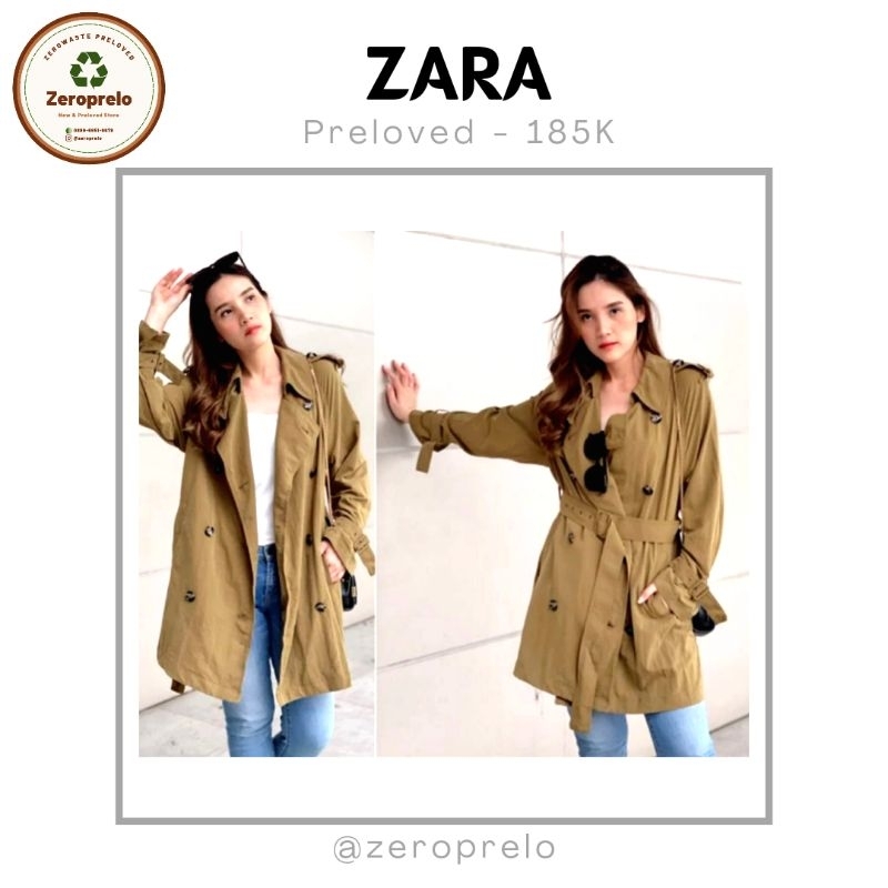 [PRELOVED] - ZARA lightweight trench coat size M