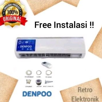 AC Denpoo 1/2 PK Low Watt + Instalasi
