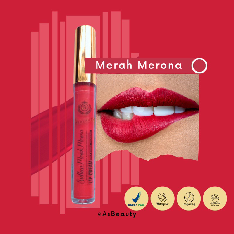 Lip Cream Sultan As Beauty MERAH MERONA