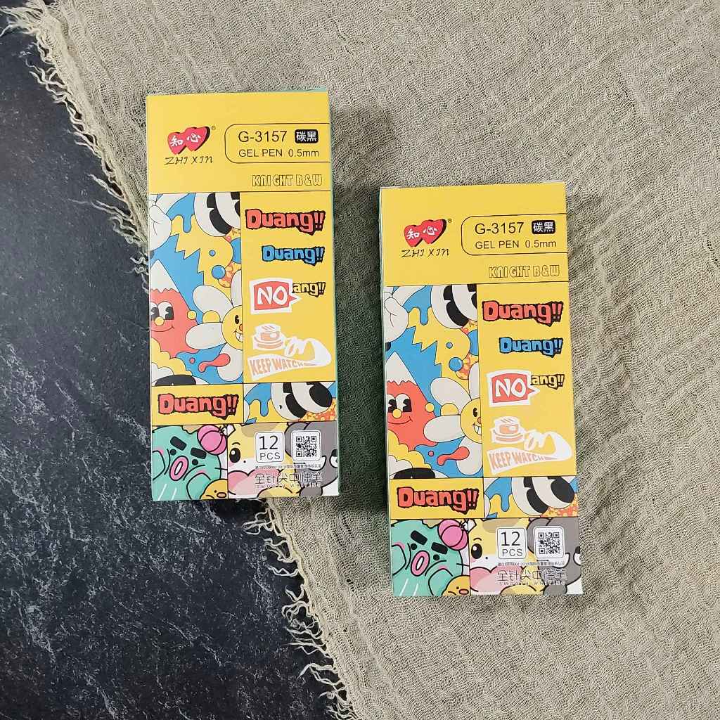 

(Pak)Pulpen Gel Zhi Xin G-3157 / Pulpen Gel Zhi Xin 0.5 mm / Bolpoin Gel Lucu