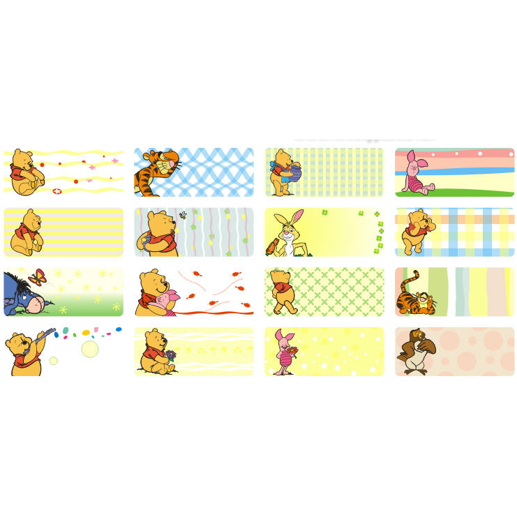 

Stiker Label Nama Anti Air - Waterproof Sticker Name Label - Pooh