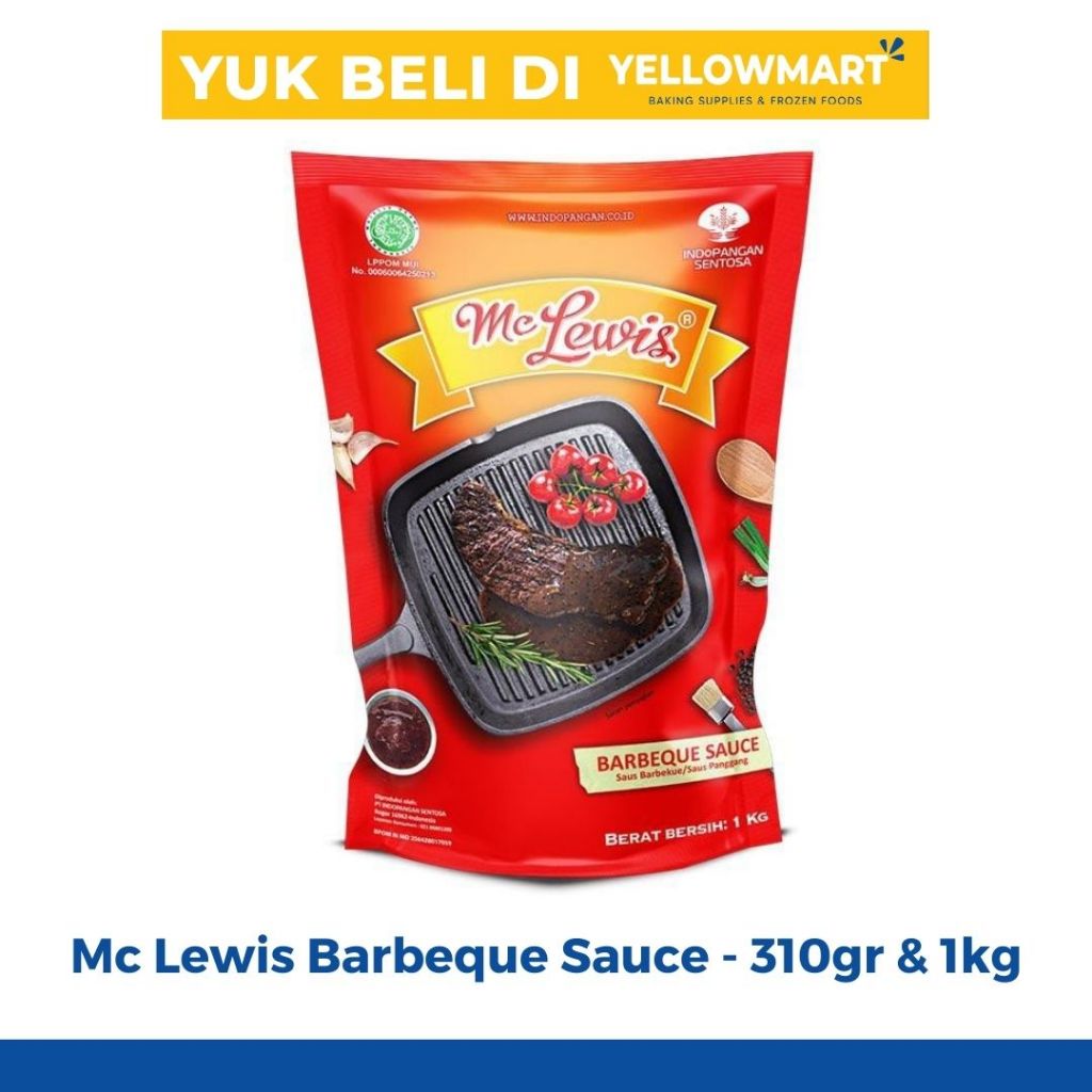 

MC LEWIS - Saus Barbeque 310gr & 1kg - Saus barbekiu BBQ