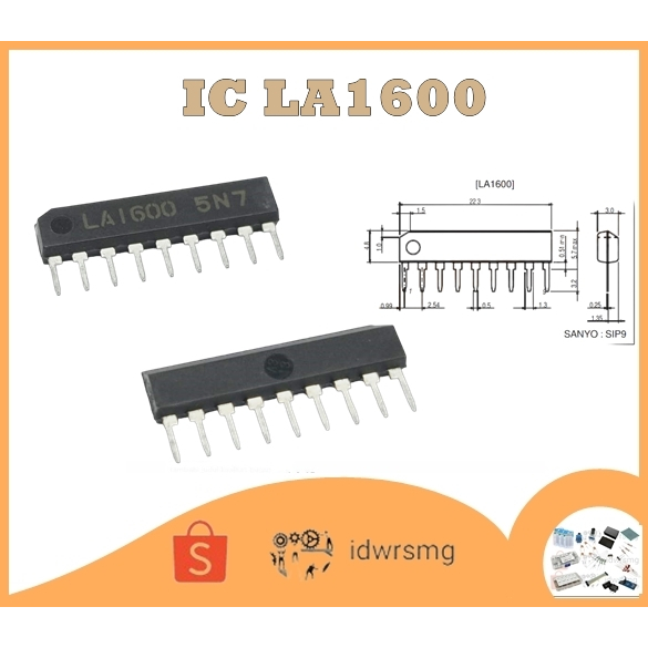 LA1600 LA 1600 LA-1600 sanyo SIP-9 package 1pcs