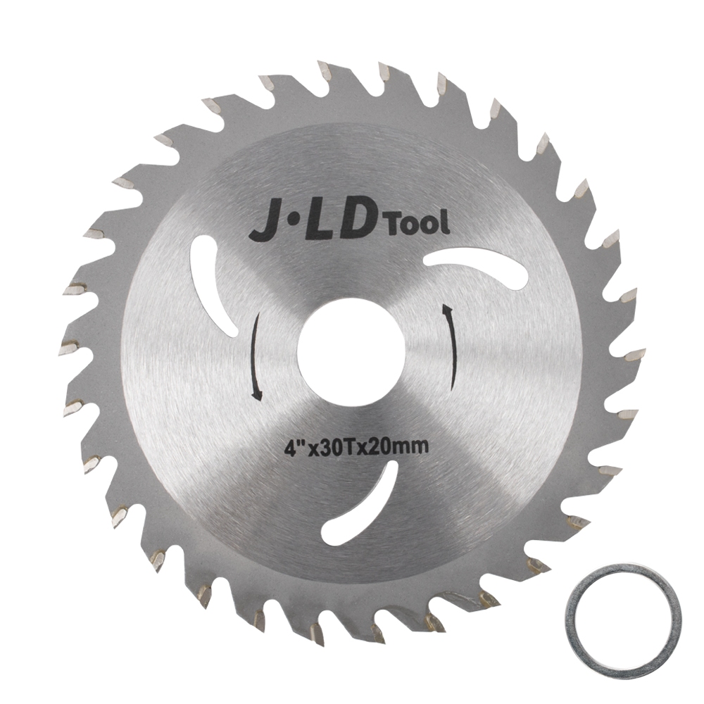 JLD 100mm 30T Mata Pisau Potong Gergaji Kayu grinda mata Saw Blade TCT 4&quot; x 30T Circular Saw Blade