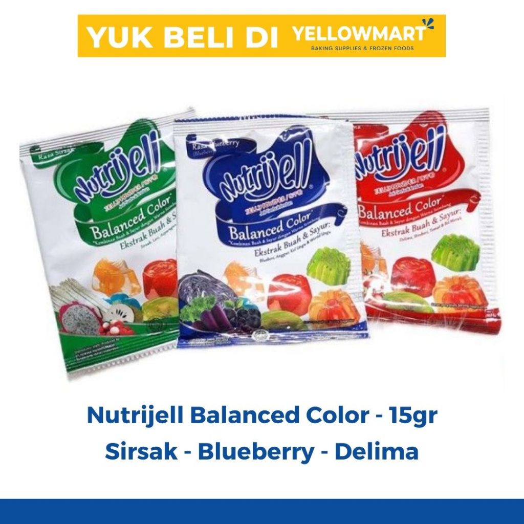 

NUTRIJELL - Jelly Powder Balanced Color Ekstrak Buah dan Sayur 15gr