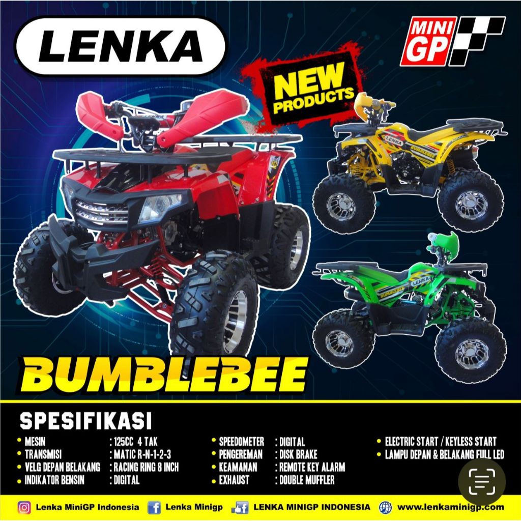 ATV 125cc LENKA Tipe Bumblebee